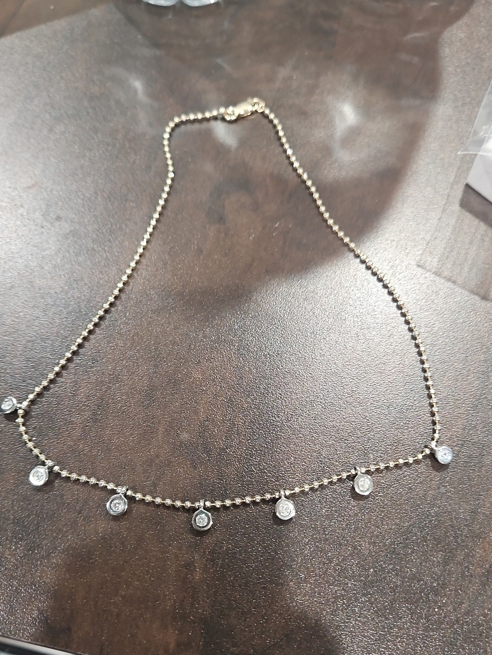 14k Gold-Tone Drop Station Necklace - Women Jewelry